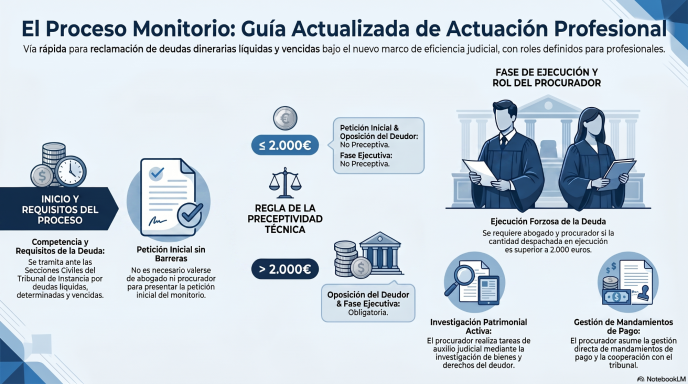 El procurador en el procedimiento monitorio
